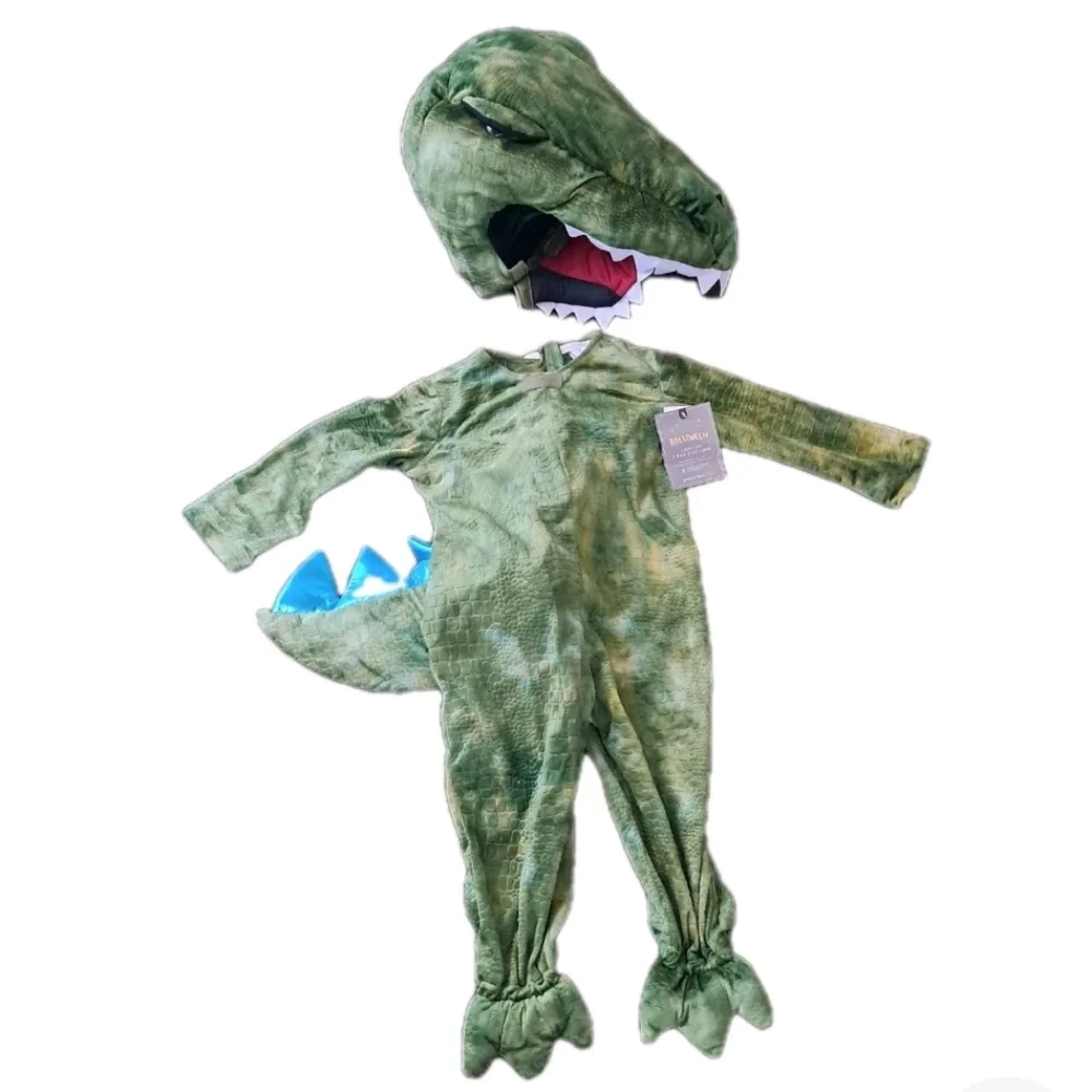 Pottery Barn Kids T-Rex Dinosaur Halloween Costume Size 3T NWT Lights Don't Work